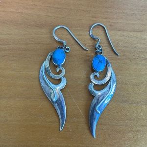 Sterling Silver Turquoise Earrings